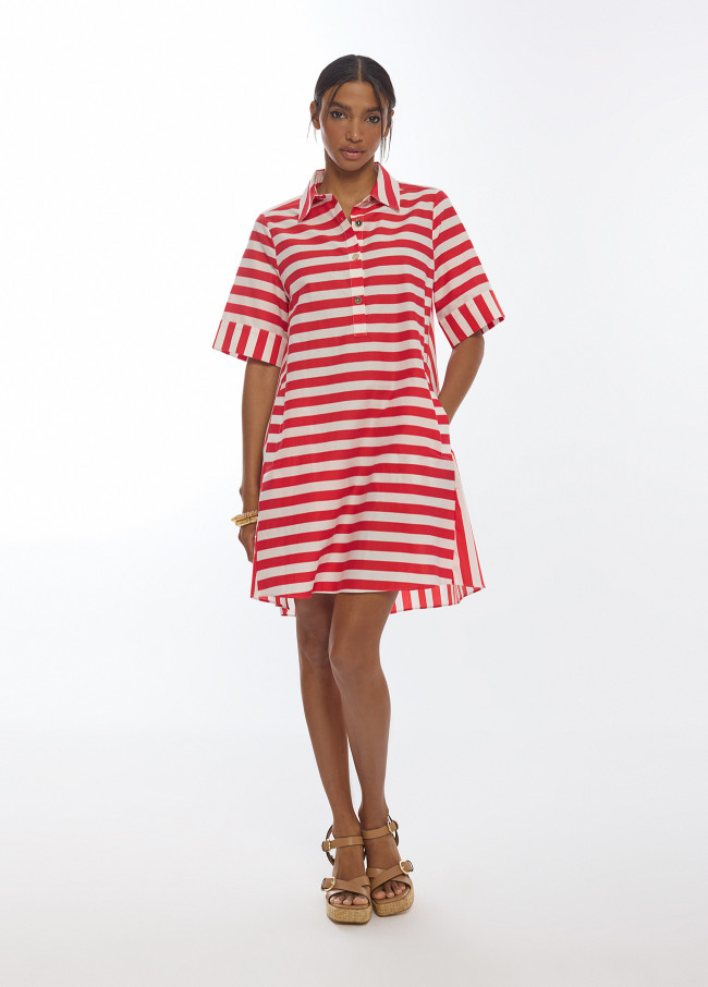 Short striped dress