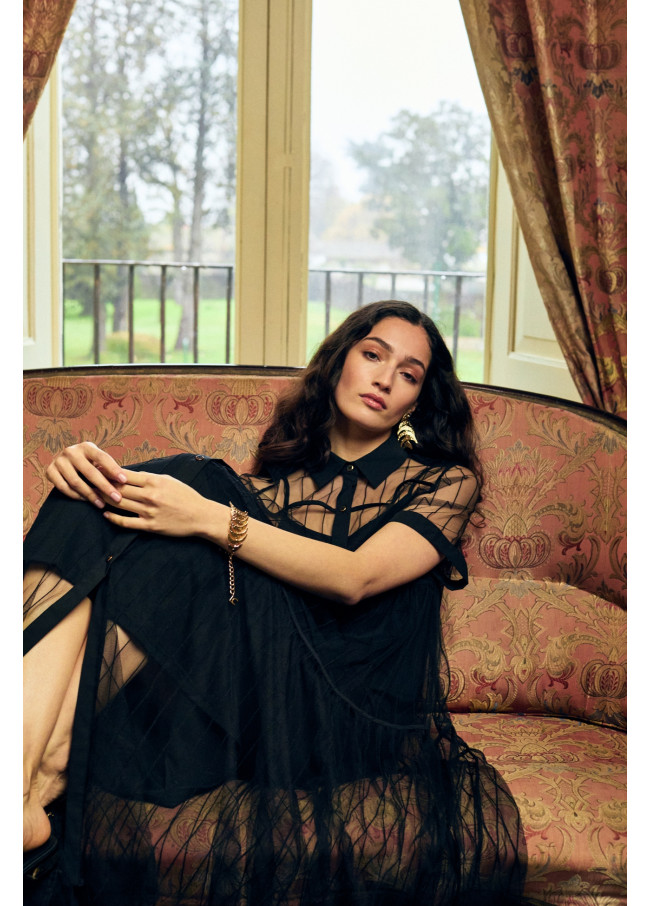 Vestido negro de tul