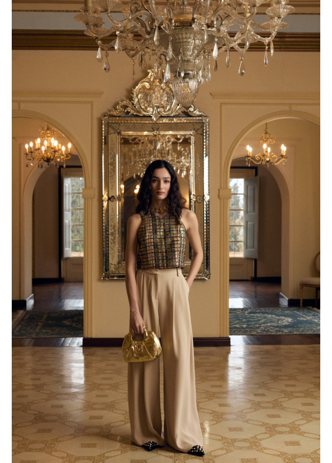 Pantalón palazzo con pinzas