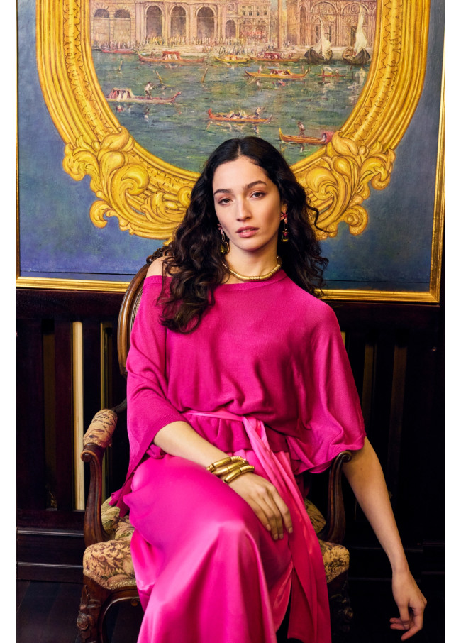 Vestido midi de alças