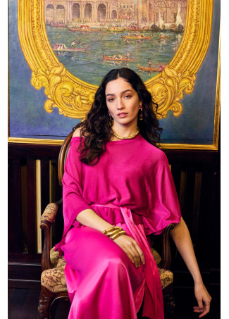 Vestido midi de tirantes