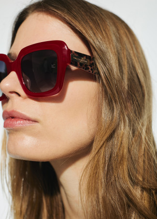 Gafa cuadrada combinada color de acetato de celulosa