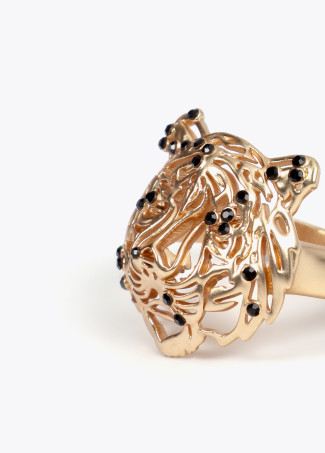 Tiger head ring