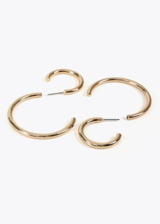 Boucles d'oreilles spirales bicolores