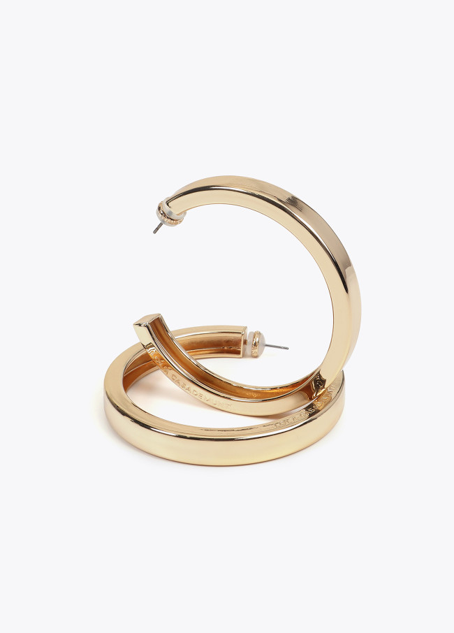 Large hoop earrings