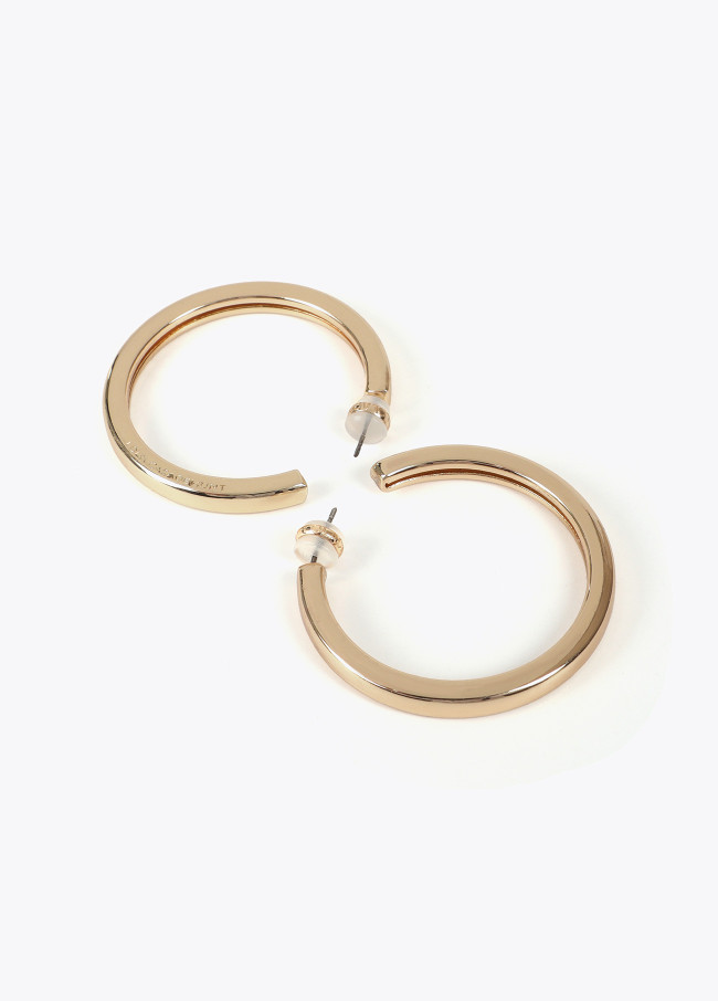 Large hoop earrings
