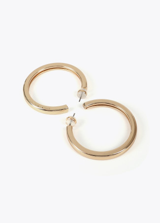 Large hoop earrings