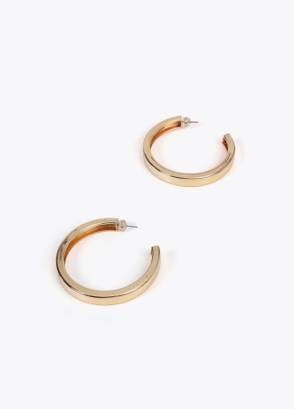 Large hoop earrings