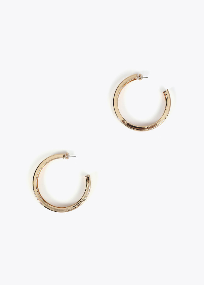Large hoop earrings