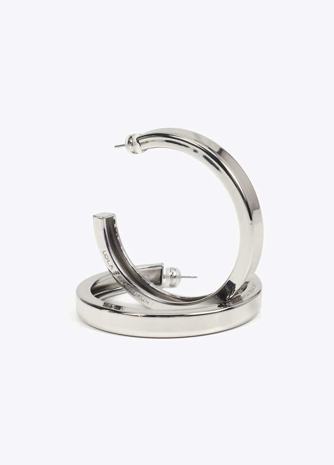 Large hoop earrings