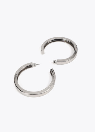 Large hoop earrings