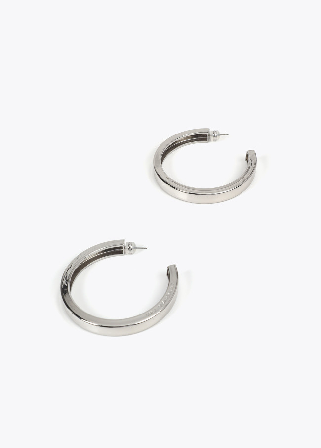 Large hoop earrings