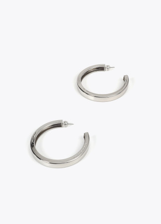 Large hoop earrings