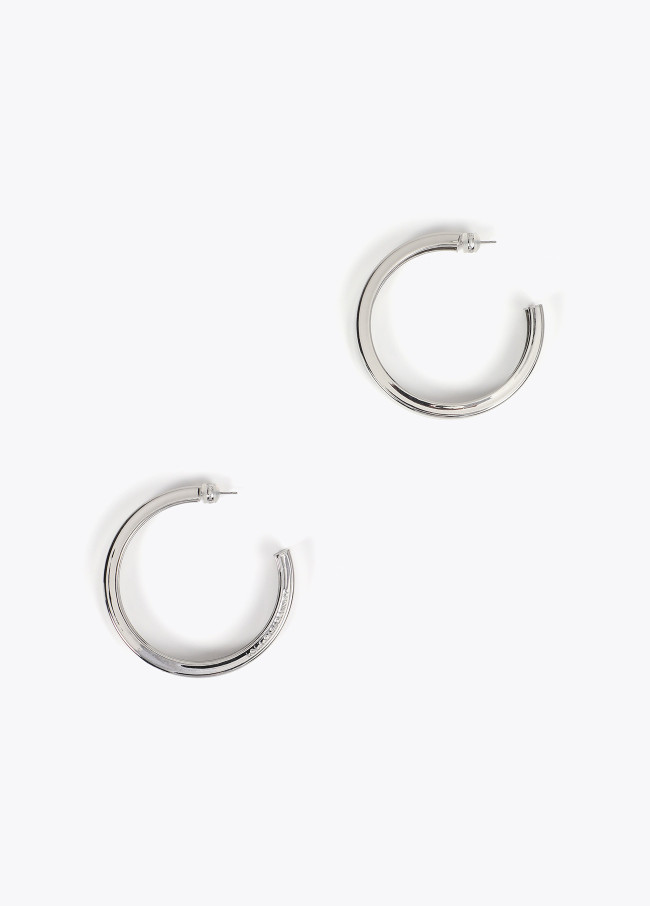 Large hoop earrings