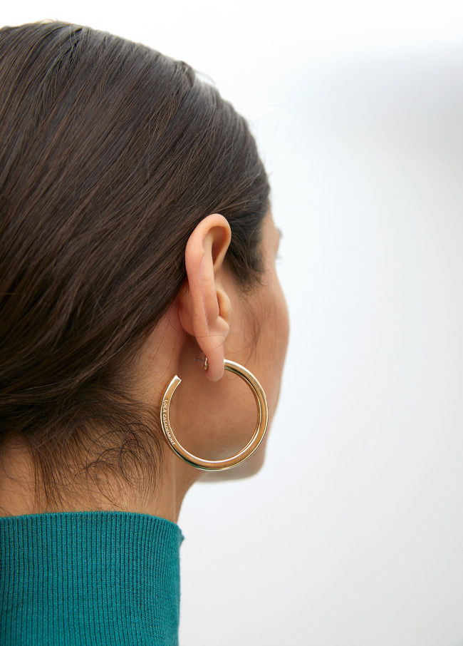 Small hoop earrings