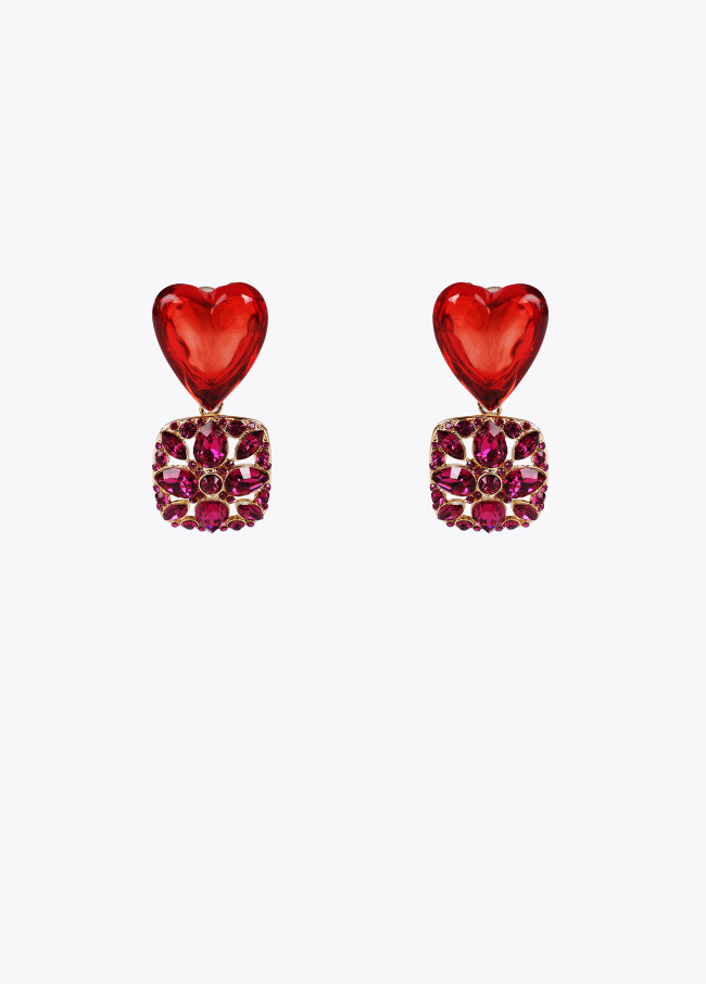 Pendientes joya corazon