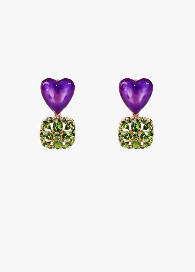 Pendientes joya corazon