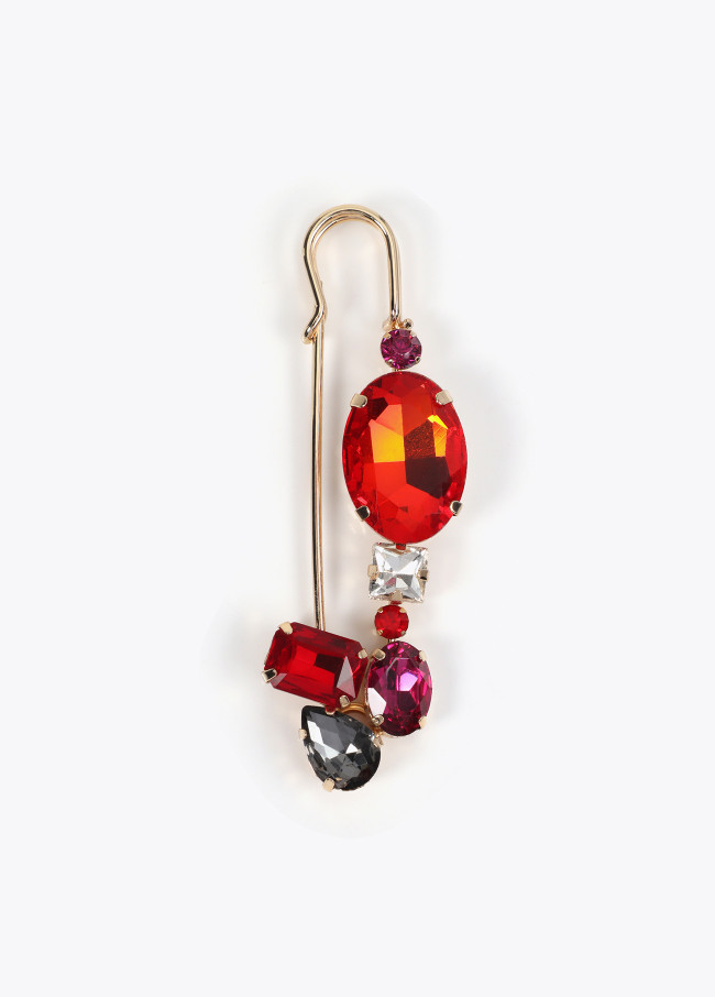 Broche cristales combinados