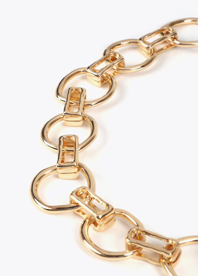 Collana Corta Maglie Arrotondate