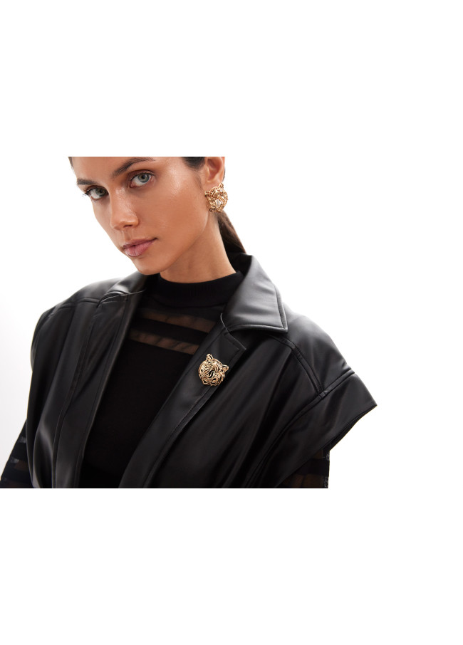 Spilla testa di tigre