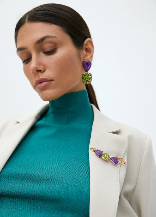 Spilla Cuore e Gioiello