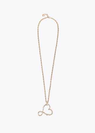 Thin chain necklace with infinity heart