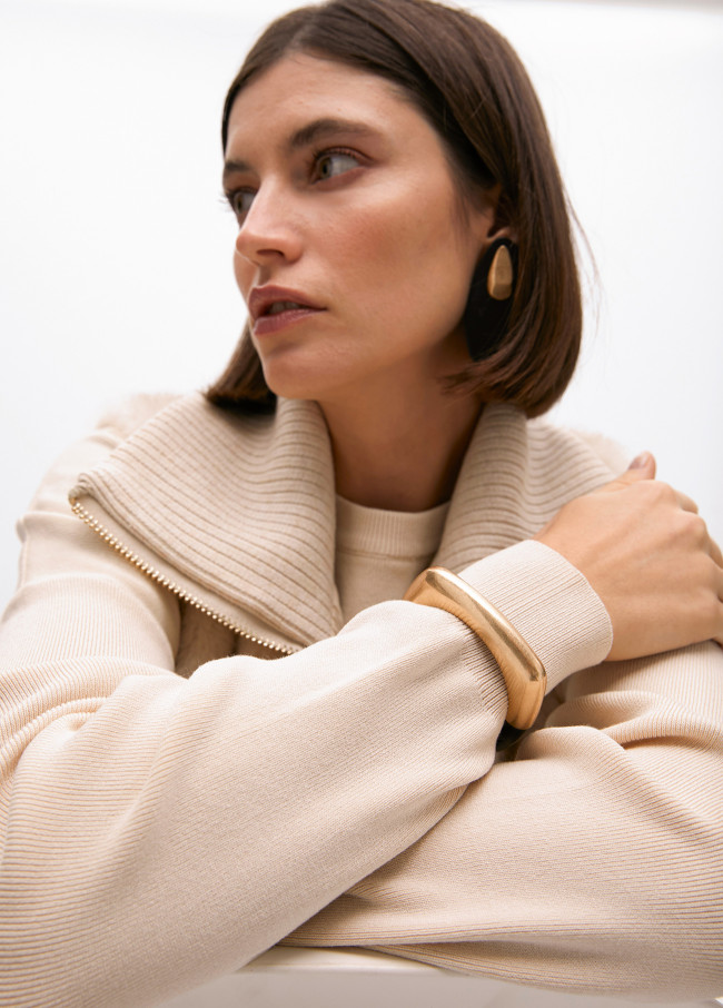 Two-tone square bracelet