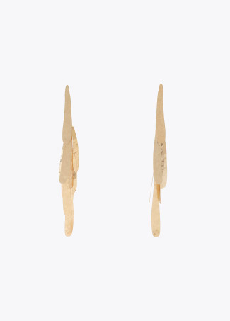 Metallic fringe earrings