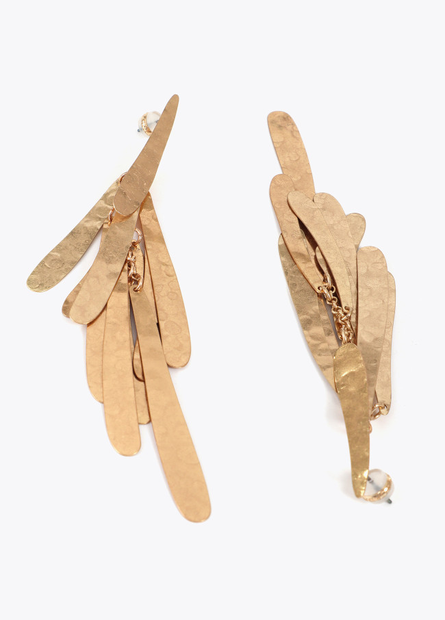 Orecchini con Frange Metalliche