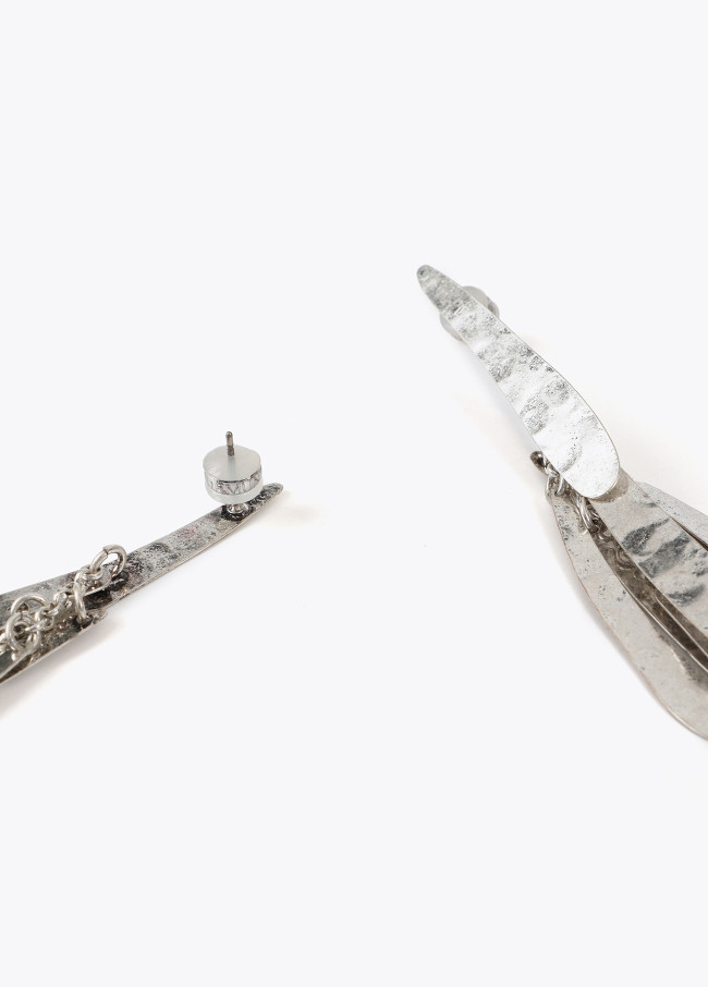 Orecchini a frange metallici