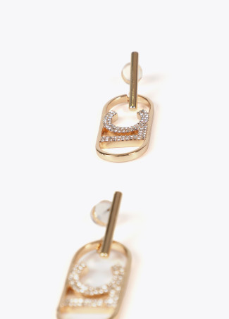 Ovale LOGO Schmuck Ohrringe