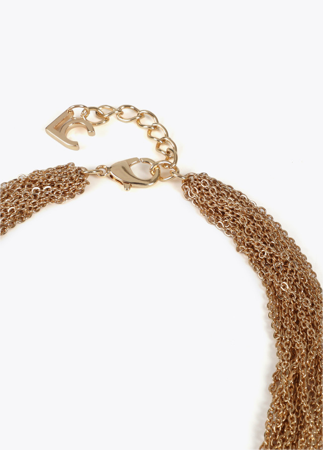 Collier court multi-chaine