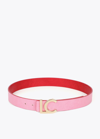 Reversible belt with LC buckle