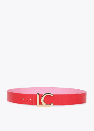 Reversible belt with LC buckle
