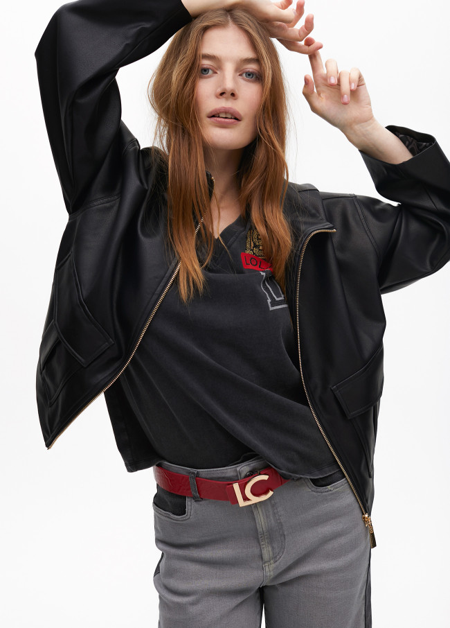 Cinto reversível fivela LC