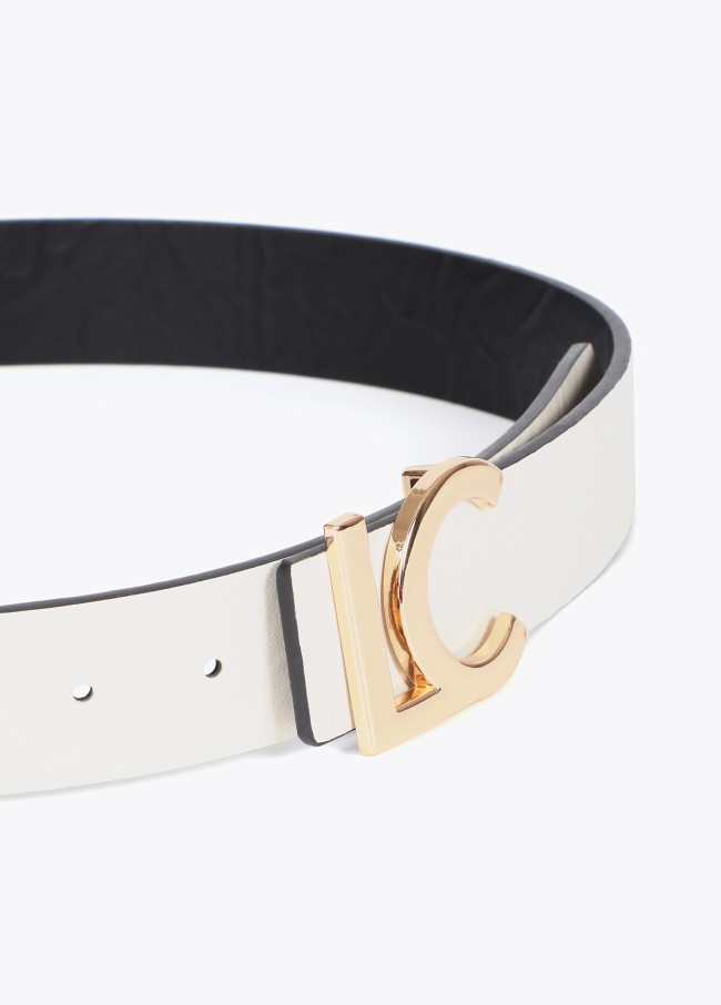 Reversible belt with LC buckle