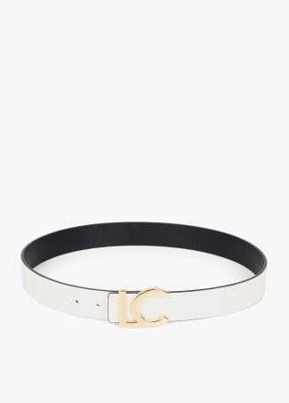 Reversible belt with LC buckle
