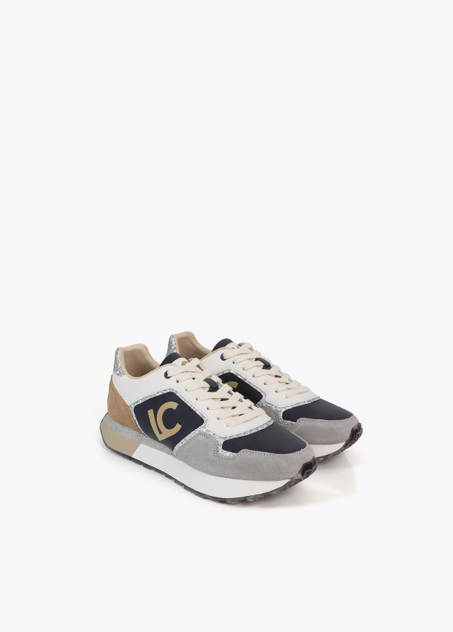 Animal print trainers with personalised sole...