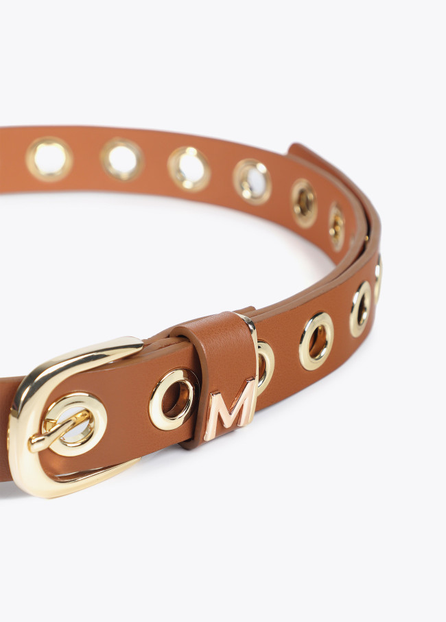 Belt with eyelets