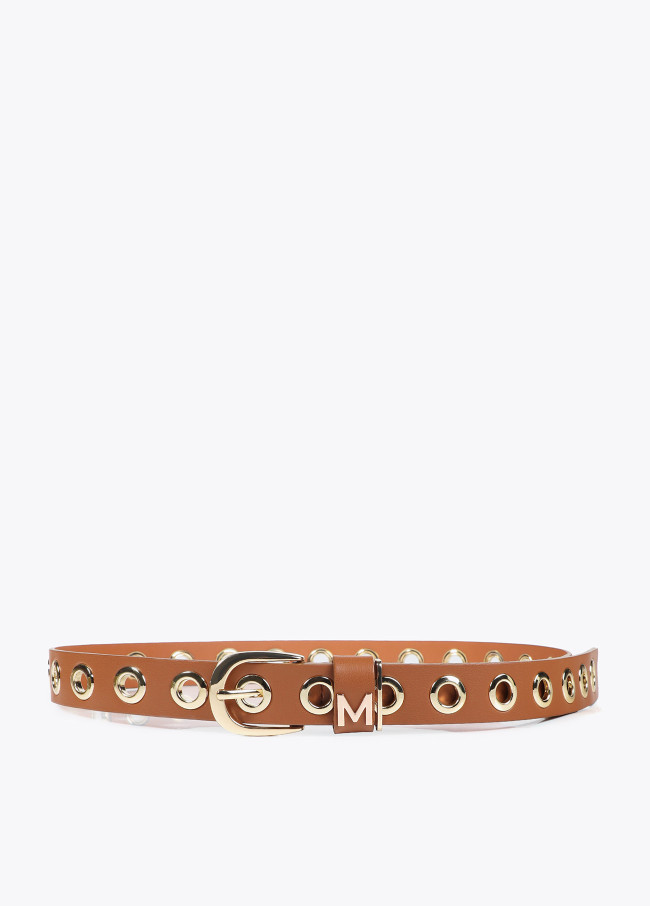 Belt with eyelets