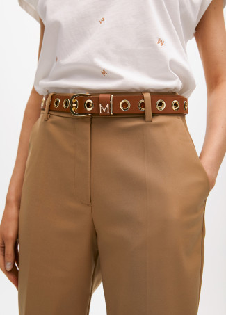 Belt with eyelets