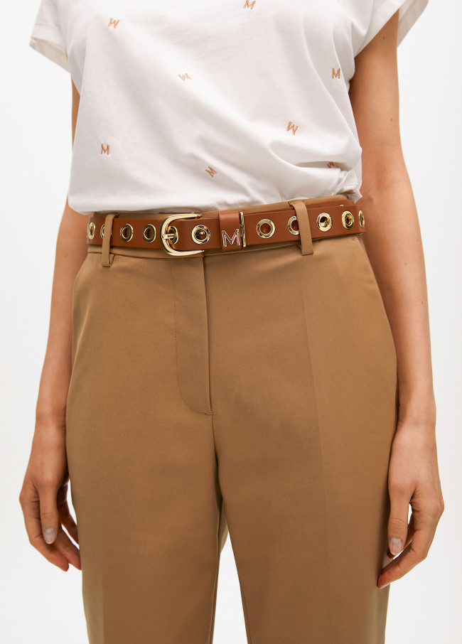 Belt with eyelets