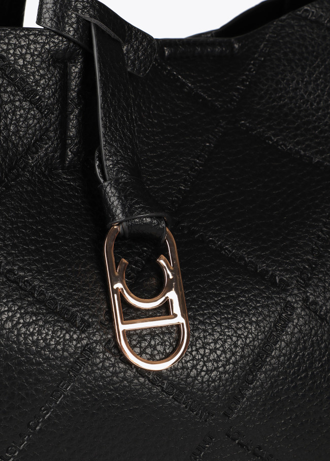 Shopper Monogramme Matelassé avec Pendentif Logo