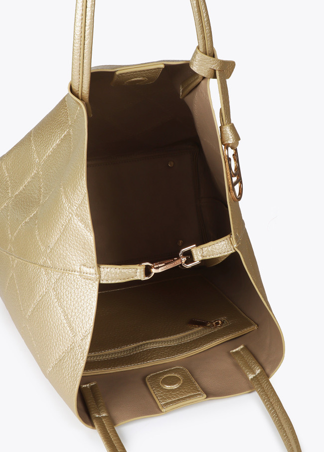 Shopper monograma rombos con logo