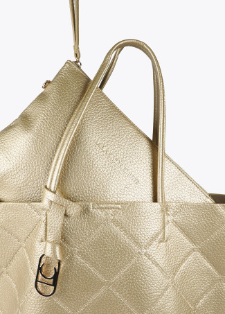 Shopper monograma rombos con logo