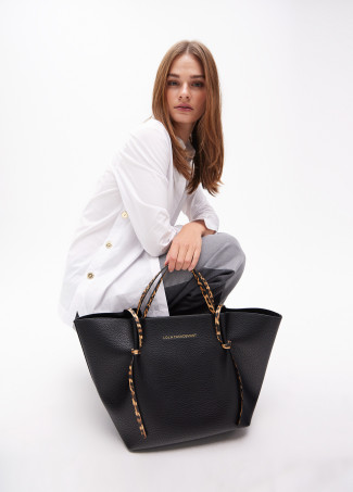 Bolso shopper detalles animal print