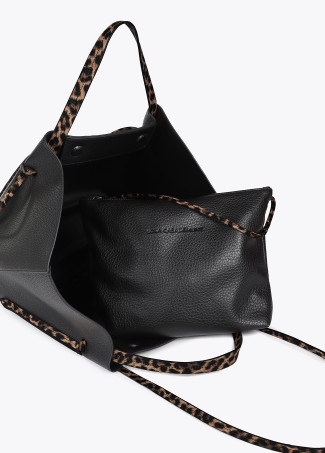 Bolso shopper detalles animal print