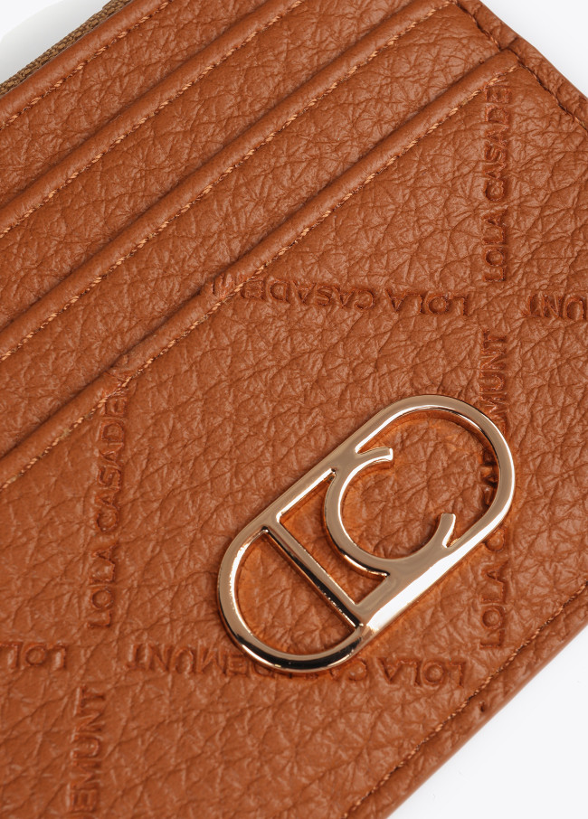 Diamond design monogram card holder