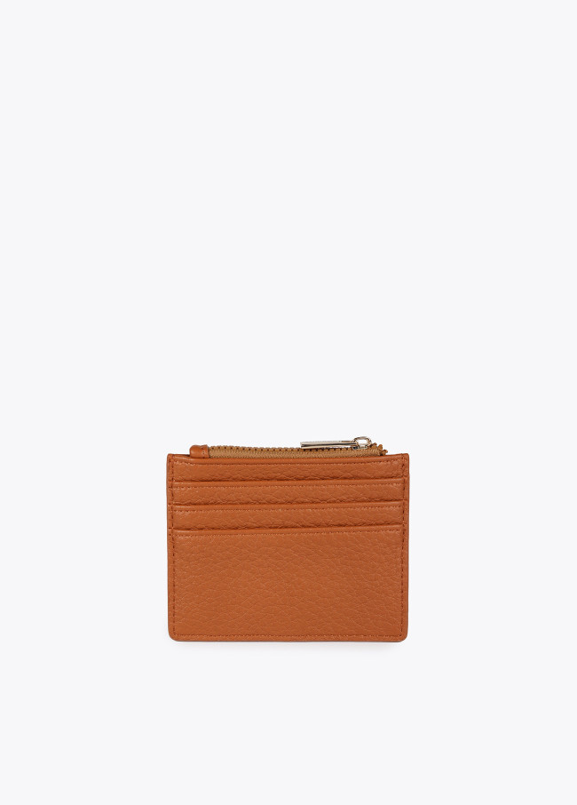 Diamond design monogram card holder