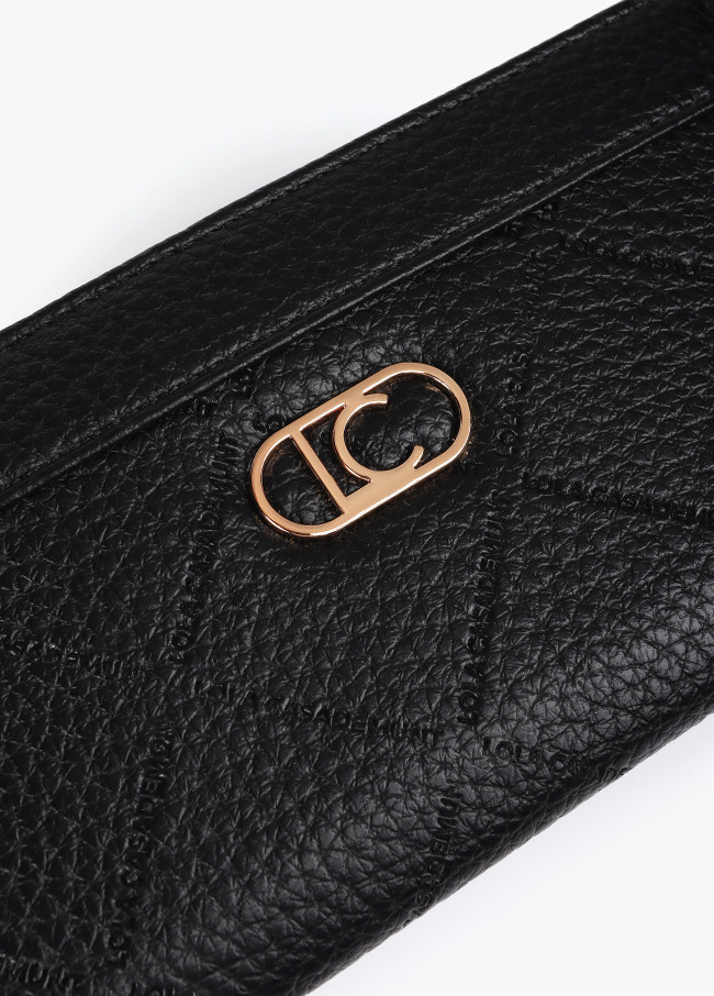 Diamond design monogram wallet